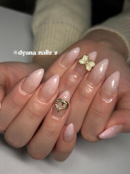 エクアネイルズ(Akuwa nails)/ショートスカルプ◆ラメグラ 