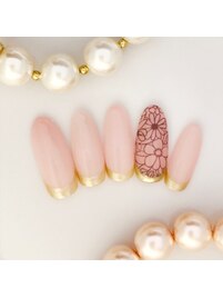 フラワーレース☆ネイル