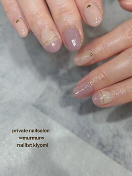 プライベート ネイルサロン マーマ(murmur)/ワンカラーアートネイル