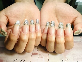 ルアナネイル(Luana_Nail)/ガラスフレンチ