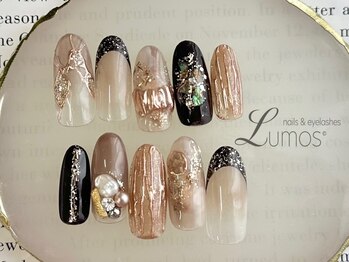 ミラー/黒ネイル/フレンチ