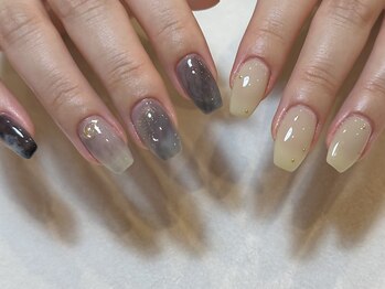 ふんわりグレー