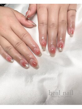 ヒールネイル(heal nail)/cheek×magnetフレンチ