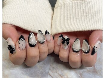 エナネイル(ENA nail)/リボンハートネイル
