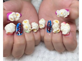 ネイルアンドアイラッシュスタジオ シュシュ(chouchou)/手作りポップコーン