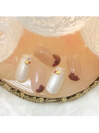 定額B ¥6500 チョコネイル