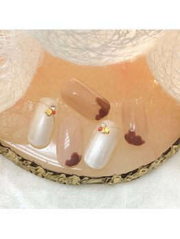 定額B ¥6500 チョコネイル