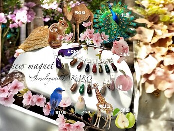 ジュエリーネイル タカコ(Jewelry nail TAKAKO)/マグネットアニマル&フルーツ