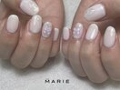 3)6000円 シンプルネイル　0515a