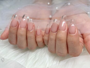 ネイルサロン優/クリアフレンチ