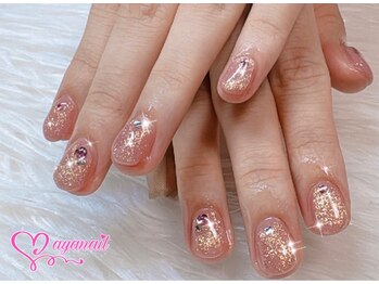 アヤネイル(ayanail)/ワンカラーゴールドラメカラー！