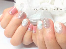お着物も◎ブライダルネイル