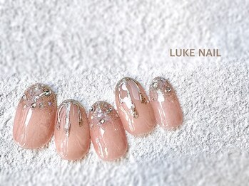 ルークネイル 恵比寿店(LUKE NAIL)/ニュアンスしずくネイル　冬春