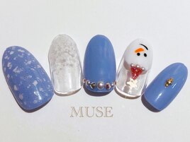 大人クリスマス雪だるま冬パール
