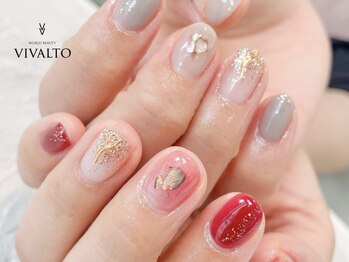 ワールド ビューティ ヴィヴァルト 宝塚店(WORLD BEAUTY VIVALTO)/秋ネイル/ミラー
