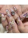 ピンク☆リボン☆ビジュー