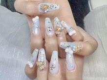 カナネイル(KANA.nail)/長さだしキティちゃんネイル