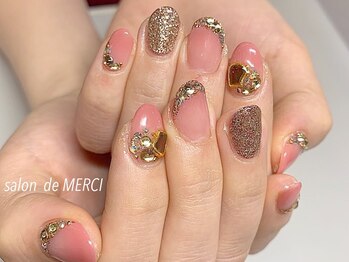 サロン ド メルシー(Salon de MERCI)/グラデーション＋ラメ☆