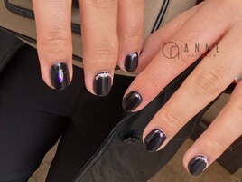 【パラジェル】black nail