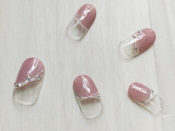 ナビネイル(Nabi nail)/斜め丸フレンチ