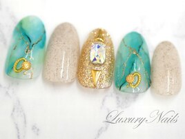 ニュアンス＊大理石風Nail