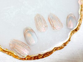 オーロラ×ミラーデザインネイル