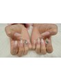 ネイルサロン マリポーサ(Nail Salon MARIPOSA)&nbsp;ベイビーブーマー×埋め尽くしガーリーネイル