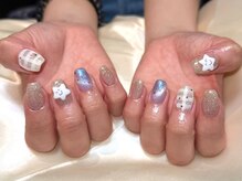イヴ 新浦安店(Eve)/キラキラ可愛いマグネットネイル
