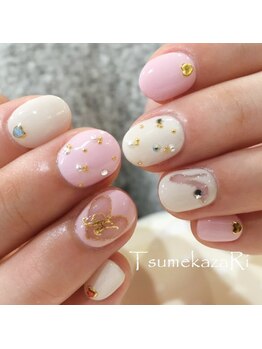 ツメカザリ 西金沢店(TsumekazaRi)/*ガラスの靴×くり抜きハート*