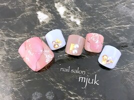 ★フット・ピンク＆大理石★