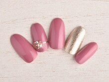 ア ネイル(A nail)/くすみピンク【つけ放題】
