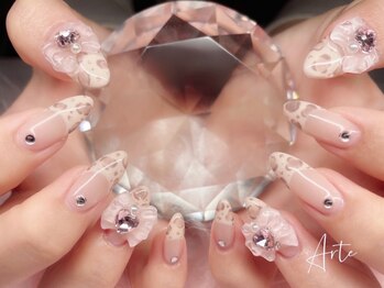 アルテ 柏店(Arte)の写真/長さだしで華やかな指先を演出♪自爪の形にコンプレックスを抱えている方にも◎お悩みをご相談ください！