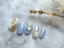 ヴィガー アンド ルックス 白金 目黒(Vigor&Looks)/水色　ニュアンスデザイン