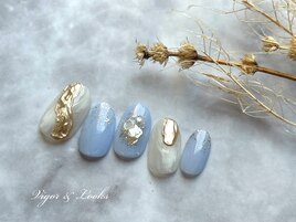 水色　ニュアンスデザイン