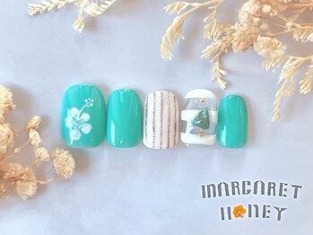 マーガレットハニー 本八幡/ハイビスカスネイル