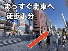ケイトステージラッシュ 池袋店/山手線線路（右手）沿いに歩く