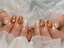 ツイード×リボン