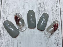 ネイルアンドアイラッシュサロンR/ぬりかけデザイン