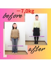 スーパースリムダイエット茅ヶ崎 茅ヶ崎整体院/2ヵ月－7ｋｇ減ダイエット♪