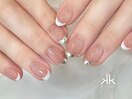 ガラス×白フレンチ(みな)