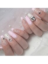 ハートネイル(Heart nail)/冬ネイル キルティング