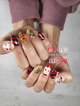 シェール アミー(Chere amie)/クリスマスネイル☆