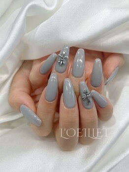 ルイエ(L’oeillet)の写真/本格ネイルサロン★【初回オフ無料ジェル長さ出し】ハーフチップを使ったジェルエクステンション使用◎