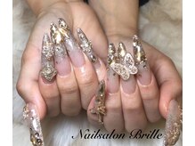 エスフィーネイルサロン ブリーユ(Esfy nailsalon Brille)/キラキラ長さだしネイル