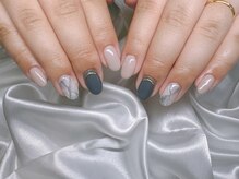 レアレアネイル(Lealeanail)/【パラジェル】大理石ネイル