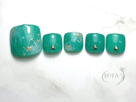 フットネイル/金箔ネイル