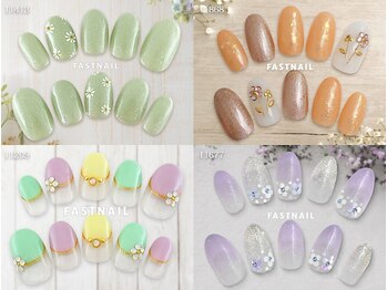 FAST NAIL 荻窪駅前店【パラジェル/ジェルネイル専門/定額/マグネット/フットネイル】/定額 ¥6840 ◆ アートコース