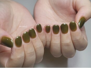 ミンスネイル(Mins Nail)/ワンカラー&ラメライン