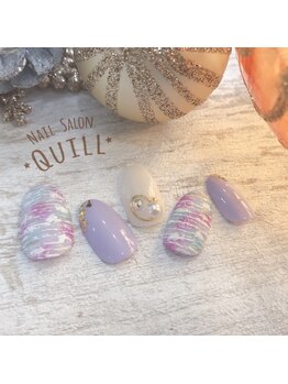 ネイルサロン クイル(QUILL)/12月ツイード☆1