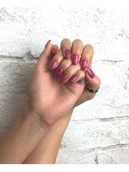 プライズアイリス アイラッシュ 池袋東口店(prize Iris eyelash)/グリッターとミラーネイル